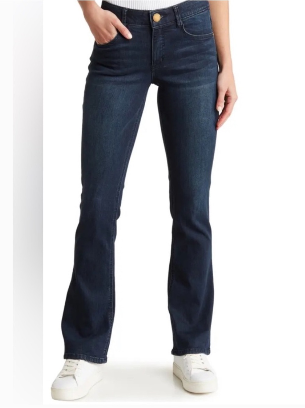 Democracy Bootcut Jeans in Dark Indigo Wash